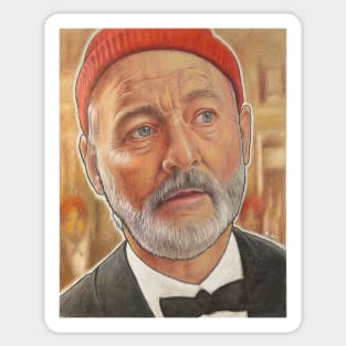 Bill Murray, Steve Zissou, The Life Aquatic Sticker